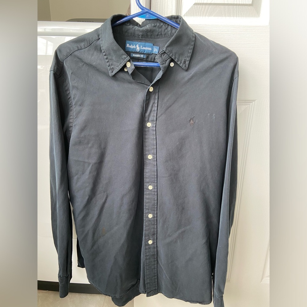 Vintage black  Ralph Lauren button down.